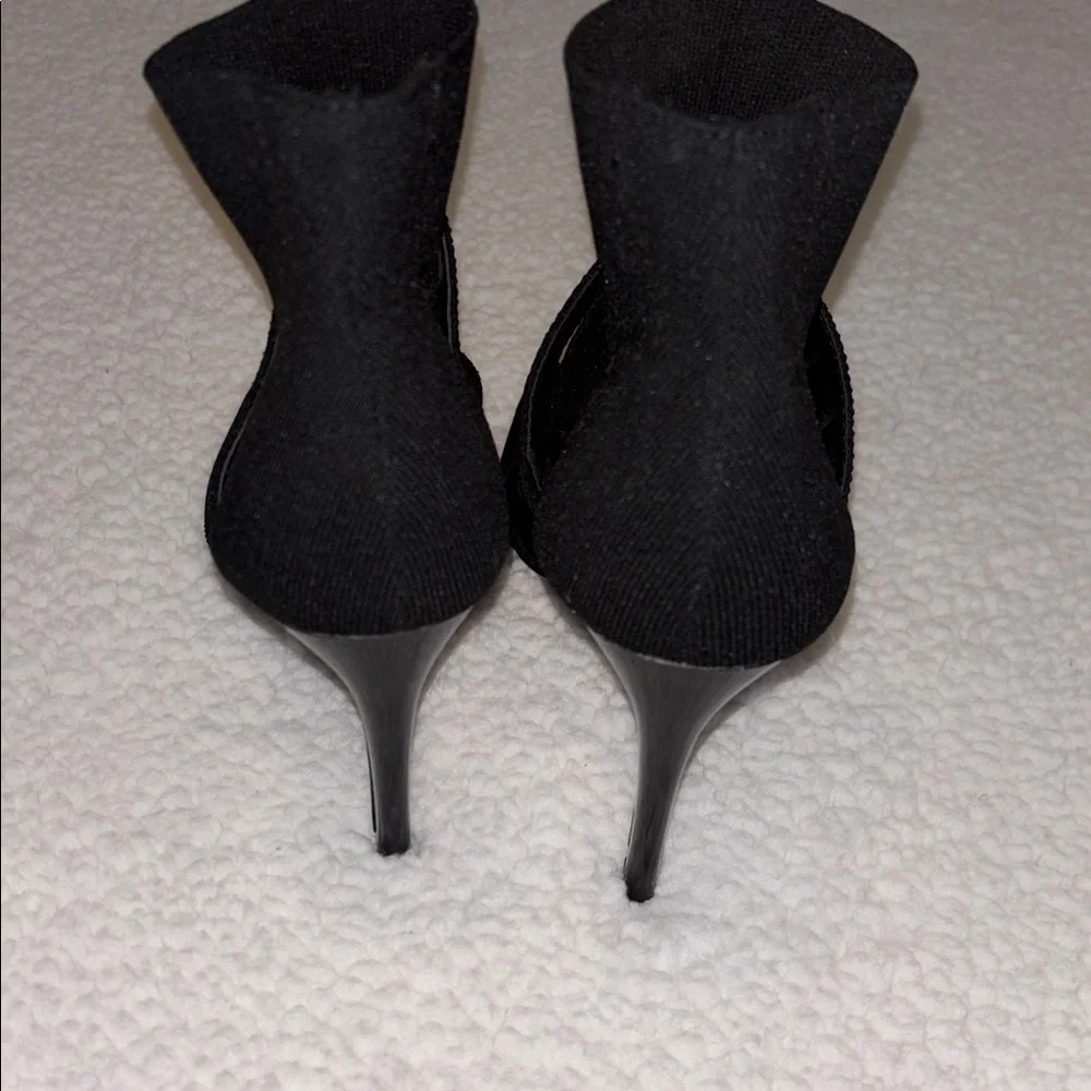 Mix no.6 Black Stretch Strap Heels Size 6